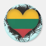 Vintage I Love Lithuania Magnets