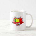 Vintage I Love Mali Coffee Mugs