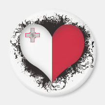 Vintage I Love Malta Magnet