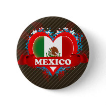 Vintage I Love Mexico Pin