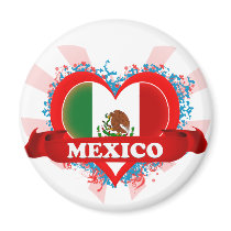 Vintage I Love Mexico Fridge Magnets