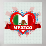 Vintage I Love Mexico posters