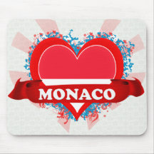 Vintage I Love Monaco Mouse Pad