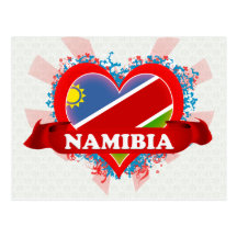 Vintage I Love Namibia Post Card