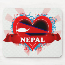 Vintage I Love Nepal Mousemat