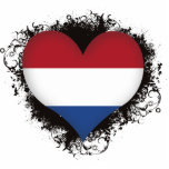 Vintage I Love Netherlands photo sculptures