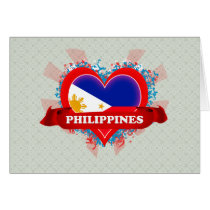 Vintage I Love Philippines Card