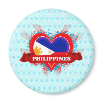 Vintage I Love Philippines Magnets