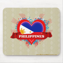 Vintage I Love Philippines Mousemats