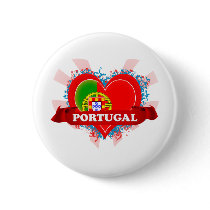Vintage I Love Portugal Buttons