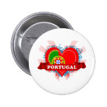 Vintage I Love Portugal Buttons