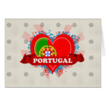Vintage I Love Portugal Greeting Card