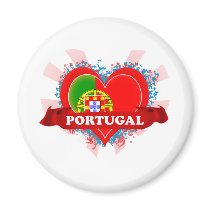 Vintage I Love Portugal Refrigerator Magnet