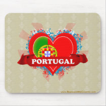 Vintage I Love Portugal Mousemats