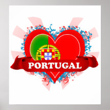 Vintage I Love Portugal Poster
