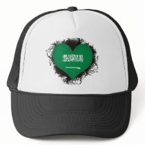 Vintage I Love Saudi Arabia Mesh Hat