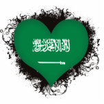 Vintage I Love Saudi Arabia photo sculptures