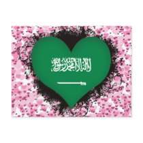 Vintage I Love Saudi Arabia Post Card