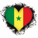 Vintage I Love Senegal photo sculptures