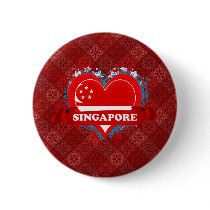 Vintage I Love Singapore Buttons