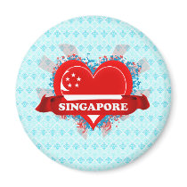 Vintage I Love Singapore Magnets