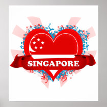 Vintage I Love Singapore Posters
