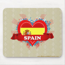 Vintage I Love Spain Mousepads