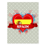 Vintage I Love Spain Postcard
