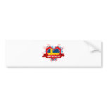 Vintage I Love Sweden bumper stickers