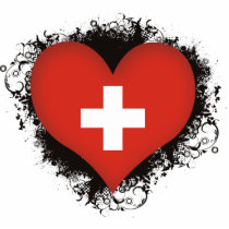 Vintage I Love Switzerland Photo Cutout