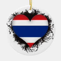 Vintage I Love Thailand Ornament