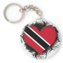 Vintage I Love Trinidad and Tobago keychains
