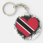 Vintage I Love Trinidad and Tobago Keychain