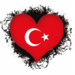Vintage I Love Turkey photo sculptures