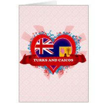 Vintage I Love Turks And Caicos Greeting Card