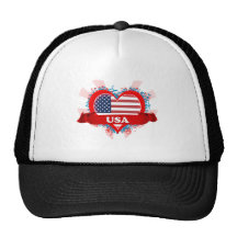 Vintage I Love Usa Hat