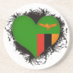 Vintage I Love Zambia Coaster
