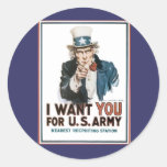 Vintage I Want You Army Poster Sticker