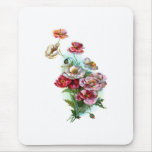 Vintage Icelandic Poppies Mouse Pads