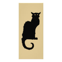 Vintage Illustration Halloween Black Cat Personalised Invitation