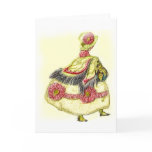 Vintage Image Victorian Girl Greeting Card
