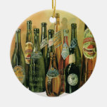 Vintage Imported Beer Bottles, Alcohol, Beverages Ornaments