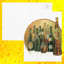 Vintage Imported Beers Postcards