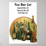 Vintage Imported Beers posters