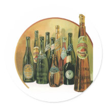 Vintage Imported Beers Sticker