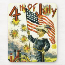 Vintage Independence Day Mouse Pads