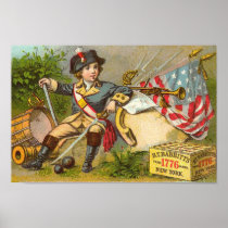Vintage Independence Day Print