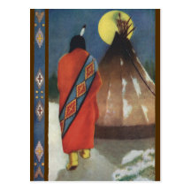 Vintage Indian and Teepee Postcards