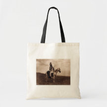 Vintage Indian War Chief Canvas Bags