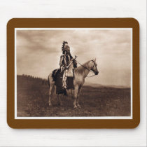 Vintage Indian War Chief Mousepad